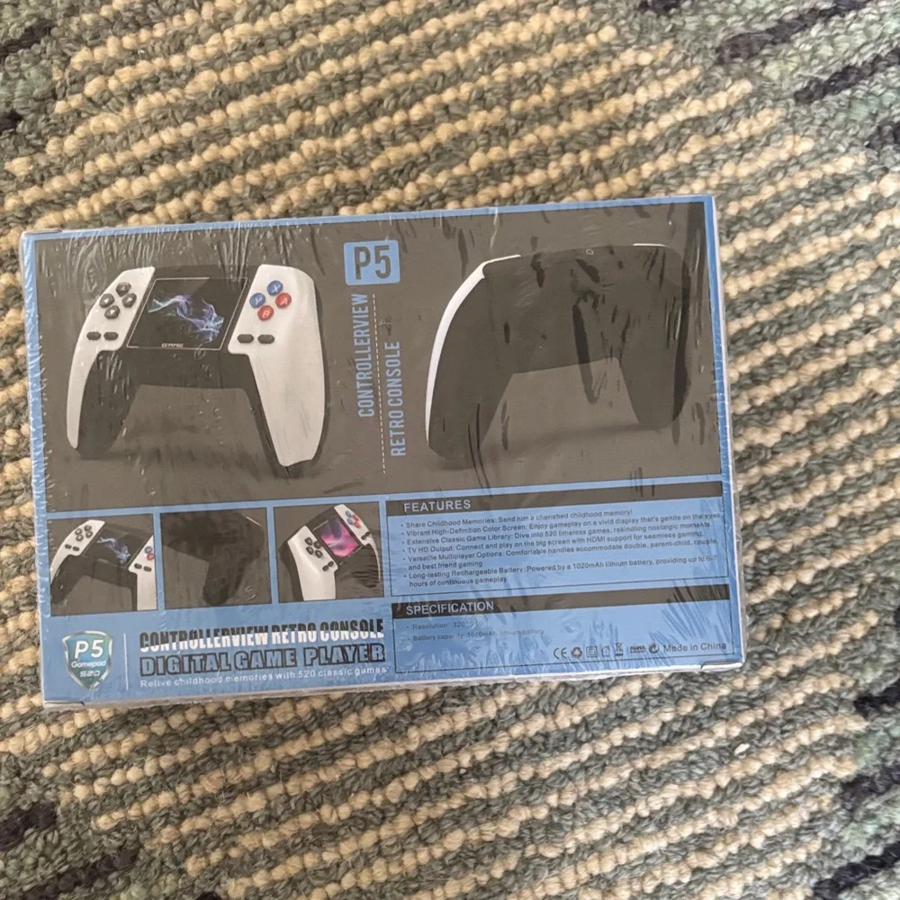 Blue Retro Console Digital Game Player